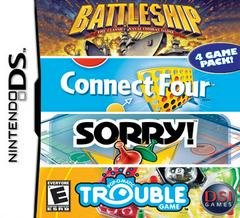 Battleship / Connect Four / Sorry / Trouble - (Nintendo DS) (Game Only)