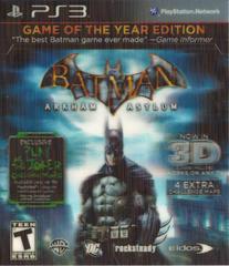 Batman: Arkham Asylum [Game of the Year] - (Playstation 3) (CIB)